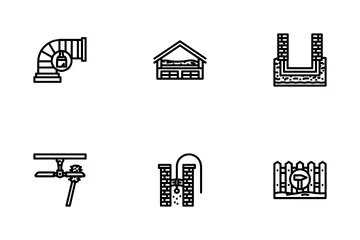 Limpieza de mantenimiento del hogar Paquete de Iconos