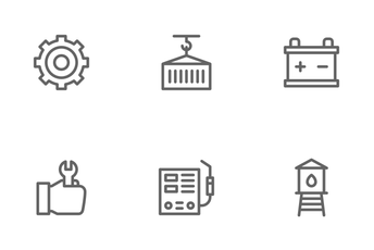 Manufacturing Factory Icon Pack