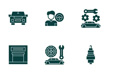 Manutenção do carro Pacote de Ícones