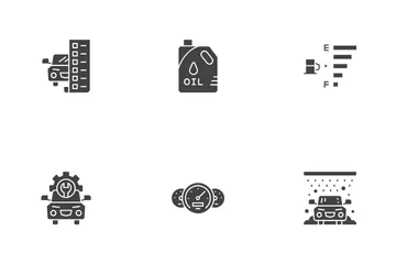 Manutenção de automóveis Pacote de Ícones