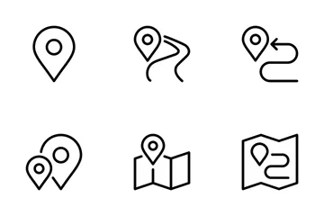 Map And Location 1 Icon Pack