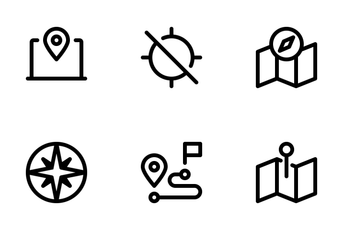 Map And Location  Icon Pack