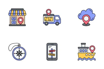 Map And Location Icon Pack