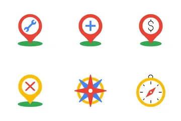 Map And Location Icon Pack