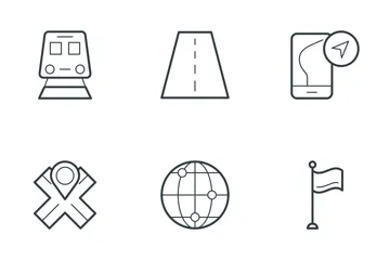 Map And Navigation  Icon Pack