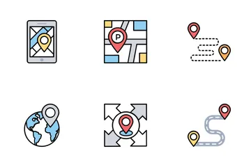 Map And Navigation  Icon Pack