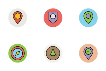 Map And Navigation  Icon Pack