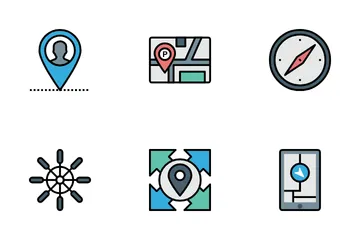 Map And Nevigation Icon Pack