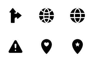 Map Location And Navigation Icon Pack