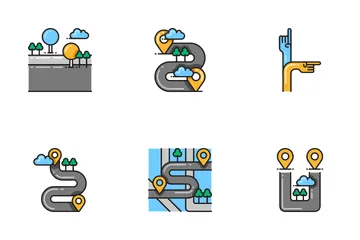 Map Navigation Icon Pack