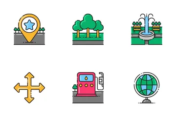 Map Navigation Icon Pack