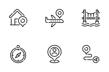 Map Navigation Icon Pack