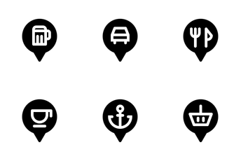 Map Pins 1.01 (easylines) Icon Pack