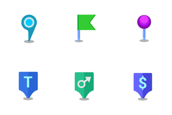 Map Pointers Icon Pack