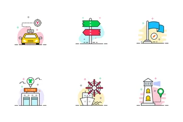 Map & Travel Icon Pack