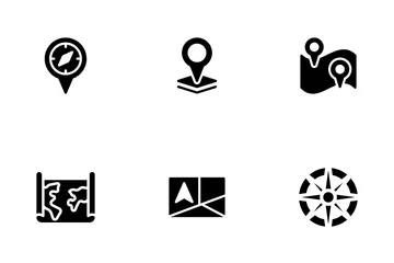 Mapa y navegación Icon Pack