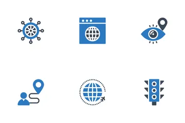 Mapa y navegación Paquete de Iconos