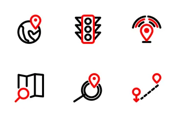 Mapas y navegación Paquete de Iconos