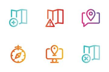 Mapas y navegación Paquete de Iconos