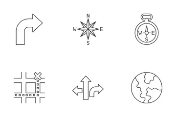 Mapas y navegación Paquete de Iconos