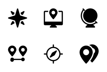 Maps And Location  Icon Pack