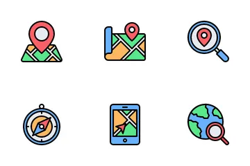 Maps And Navigation Icon Pack