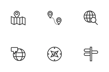 Maps And Navigation  Icon Pack