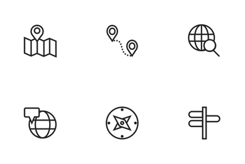 Maps And Navigation  Icon Pack