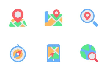 Maps And Navigation Icon Pack