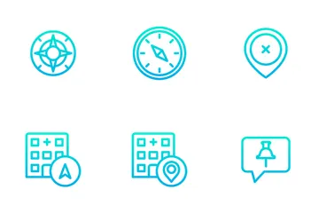 Maps And Navigation Icon Pack