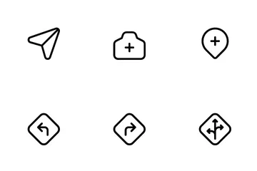 Maps & Navigation Icon Pack