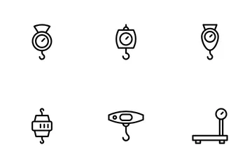 Máquina de pesas Paquete de Iconos