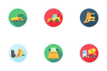 Maquinaria pesada Paquete de Iconos