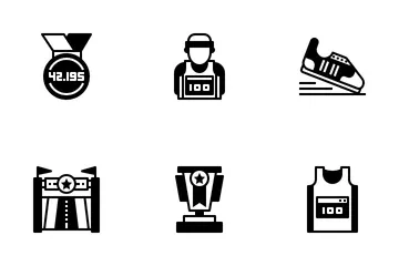 Maratón Paquete de Iconos