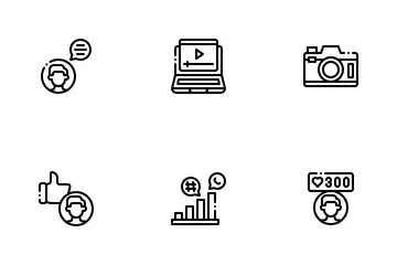 Marca do influenciador Pacote de Ícones