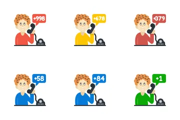 Marcar códigos de país Paquete de Iconos