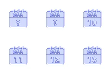 March Date Icon Pack