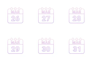 March Date Icon Pack