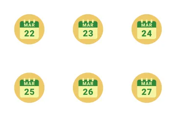 March Date Icon Pack