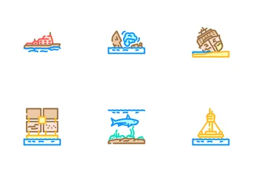 Marine Engineering Ship Icon Pack