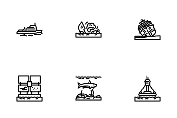 Marine Engineering Ship Icon Pack