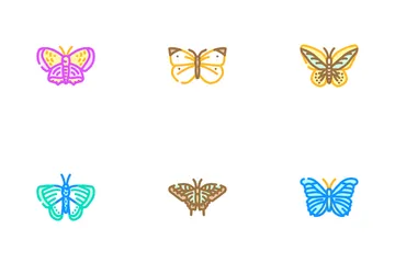 Mariposa Paquete de Iconos