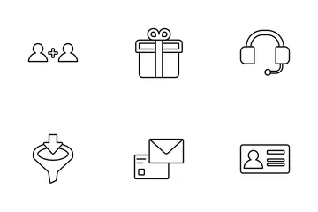 Marketing And Advertising (line) V.1 Icon Pack