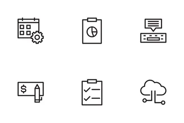 Marketing aziendale Icon Pack