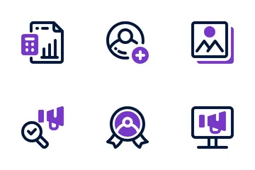 Marketing de contenu Pack d'Icônes