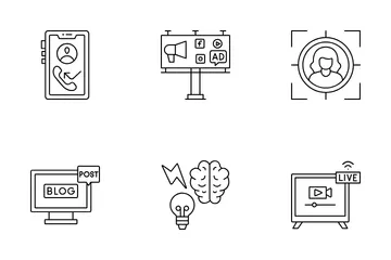 Marketing de contenu Pack d'Icônes
