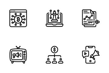 Marketing de contenu Pack d'Icônes
