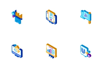 Marketing de entrada Icon Pack