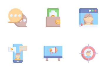 Publicidad digital Icon Pack