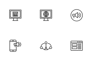 Marketing digital Icon Pack